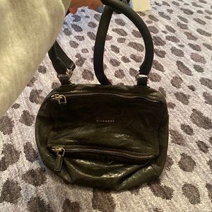 Small black leather Givenchy Pandora bag